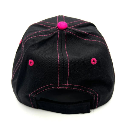 Mustang Hat Cap Replacement for Shelby Black Pink Gray Embroidered Logo (1964–1970)
