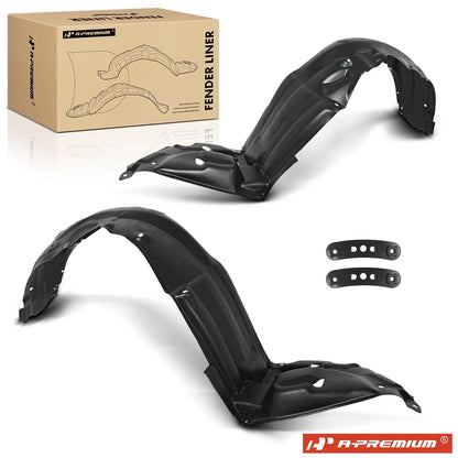 2X Front Inner Side Fender Liners for Toyota (5387602250, 5387502250, TO1248155, TO1249155)