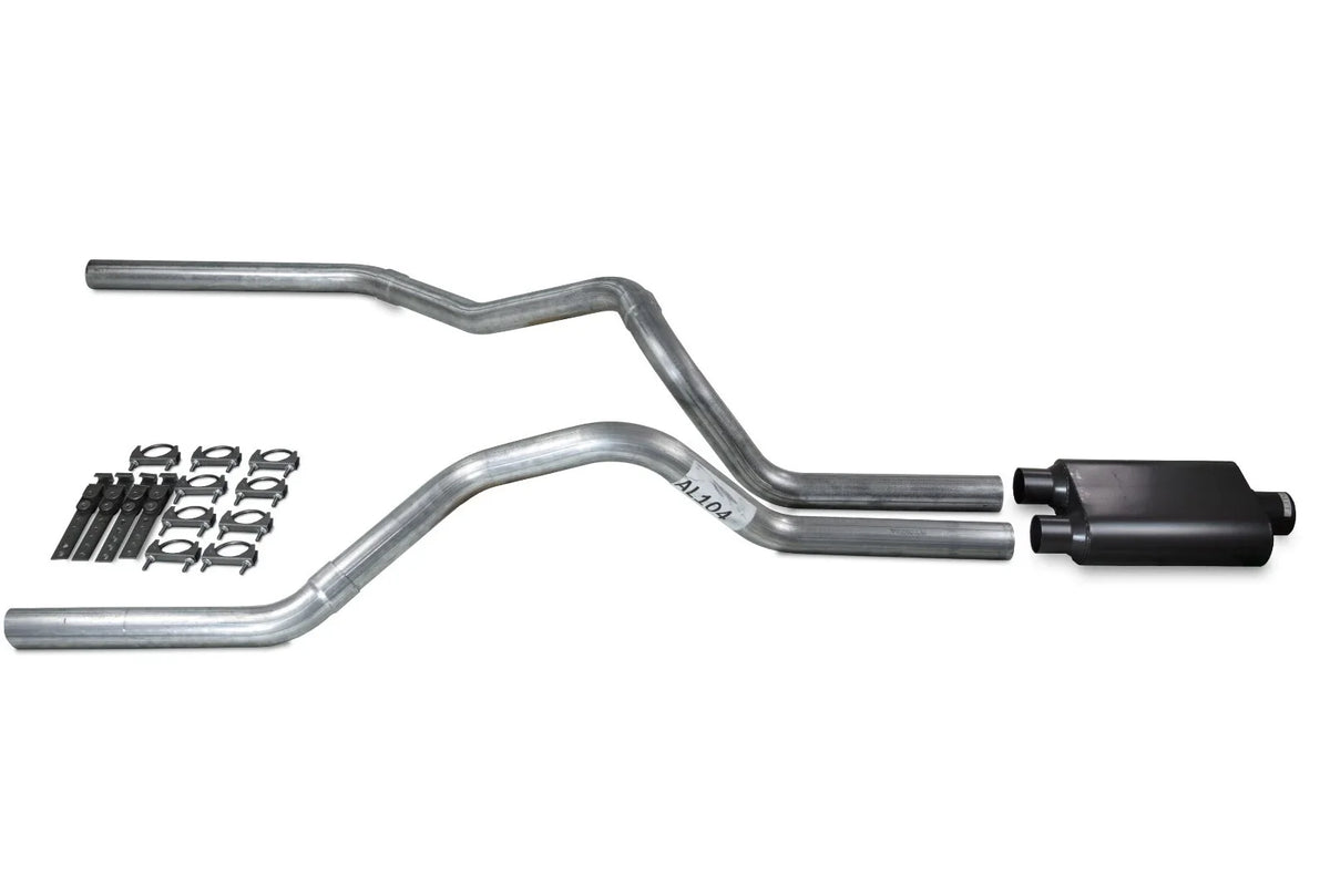 2.5" Dual Exhaust Kit for Ford F-150 (2004–2014) - 2 Chamber Muffler