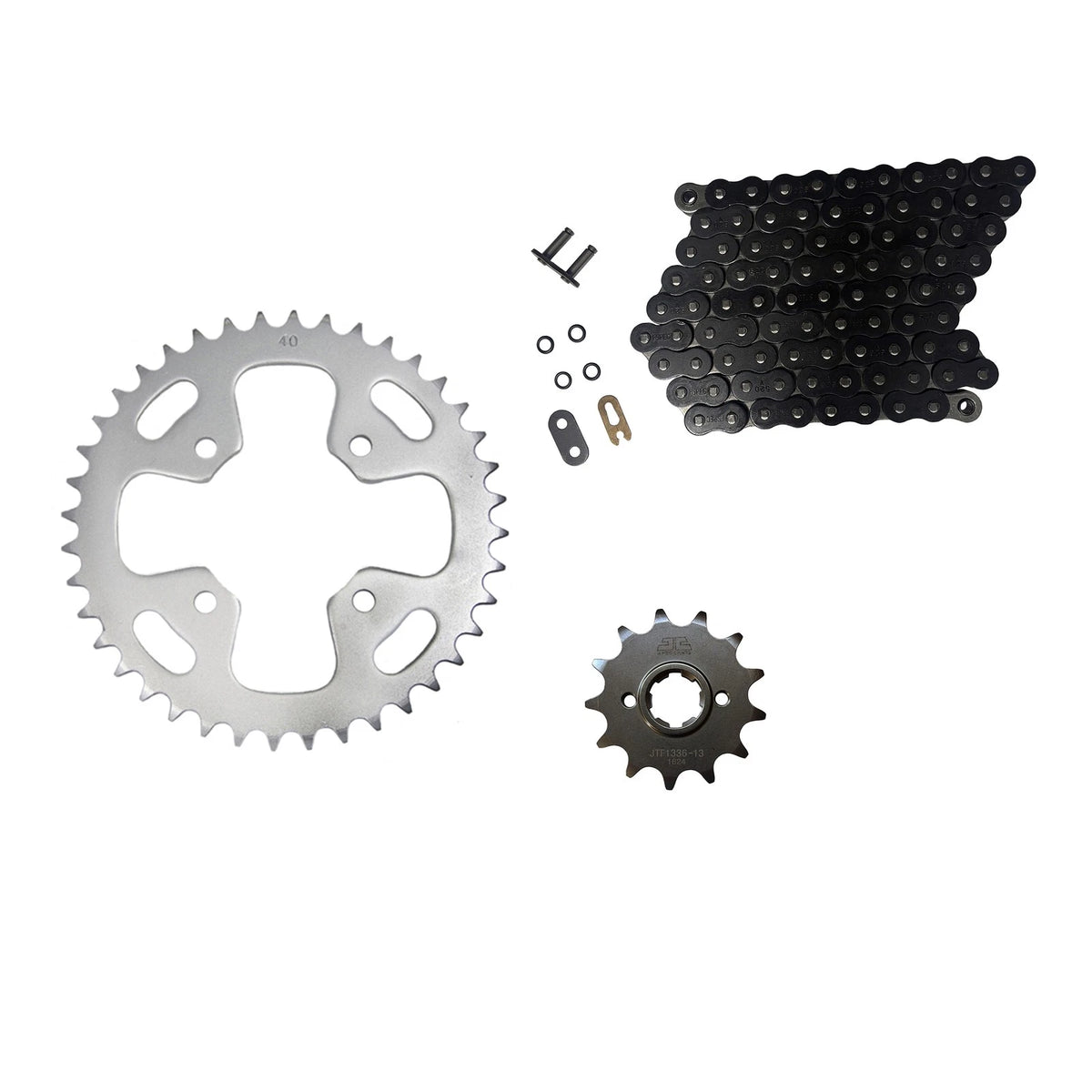 Black O-Ring Drive Chain & 13/40 Sprockets for Honda ATC350X (1985) K1336131515520OBLK90