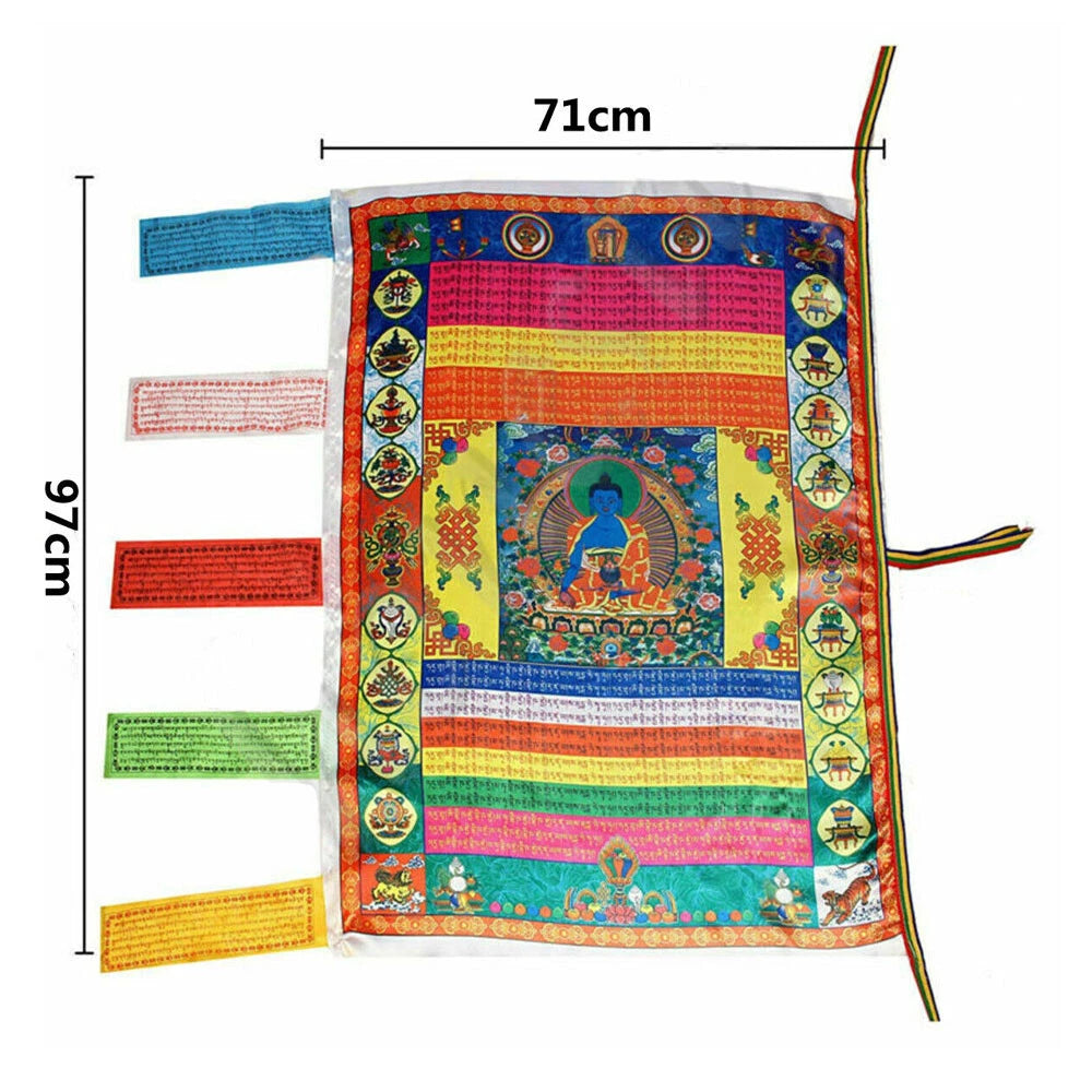 Lucky Tibetan Wind Horse Flag for Buddhism (USA)