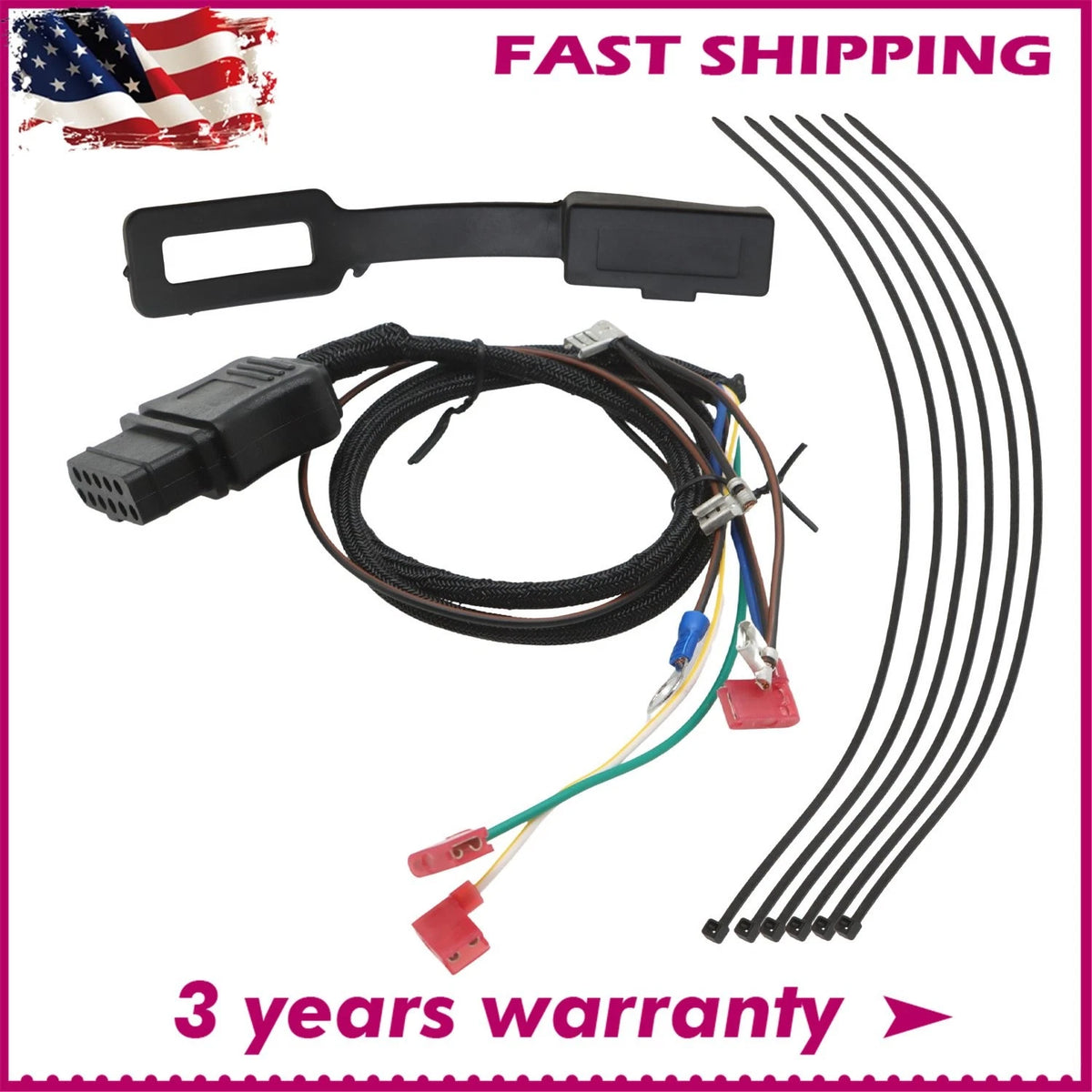 3 Pin Snow Plow Side Control Wire Harness for Western