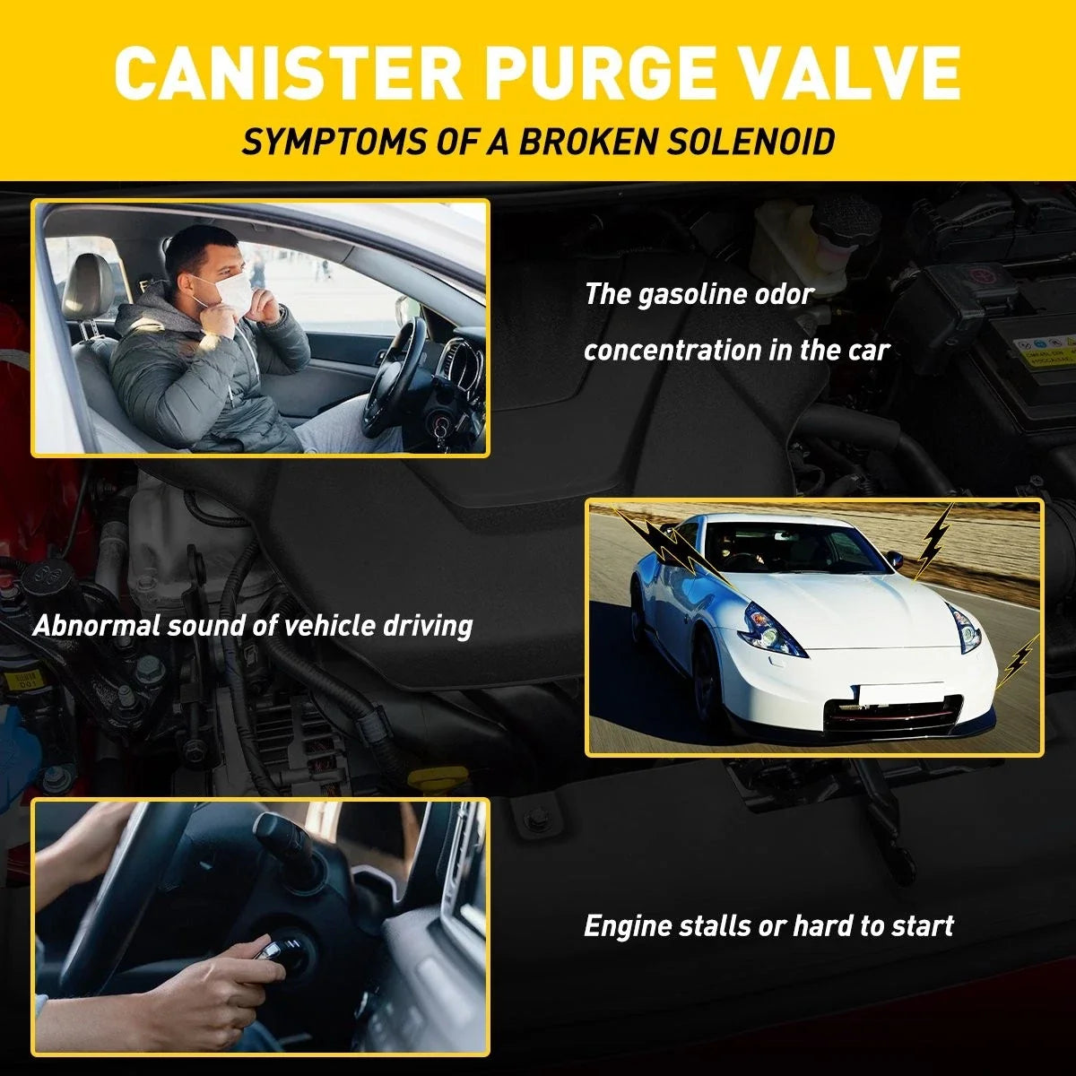 Vapor Canister Purge Valve for Suburban 1500 2500 (2007–2013), Savana 1500 2500 (2008–2013)