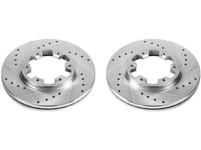 Set of 2 Front Brake Rotors for Nissan D21 (1986–1994) 92333JRKQ