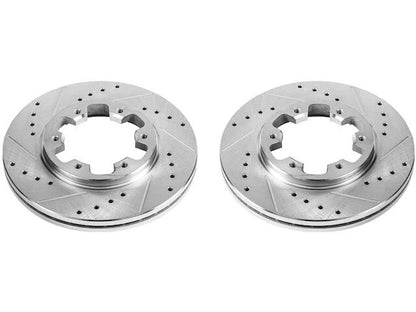 Set of 2 Front Brake Rotors for Nissan D21 (1986–1994) 92333JRKQ