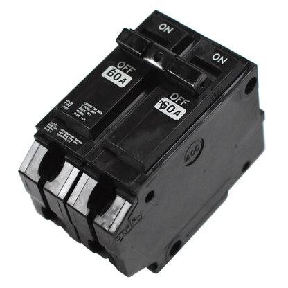 60 Amp 2 Pole Breaker for GE Thick & Q-Line Load Centers (10kA)