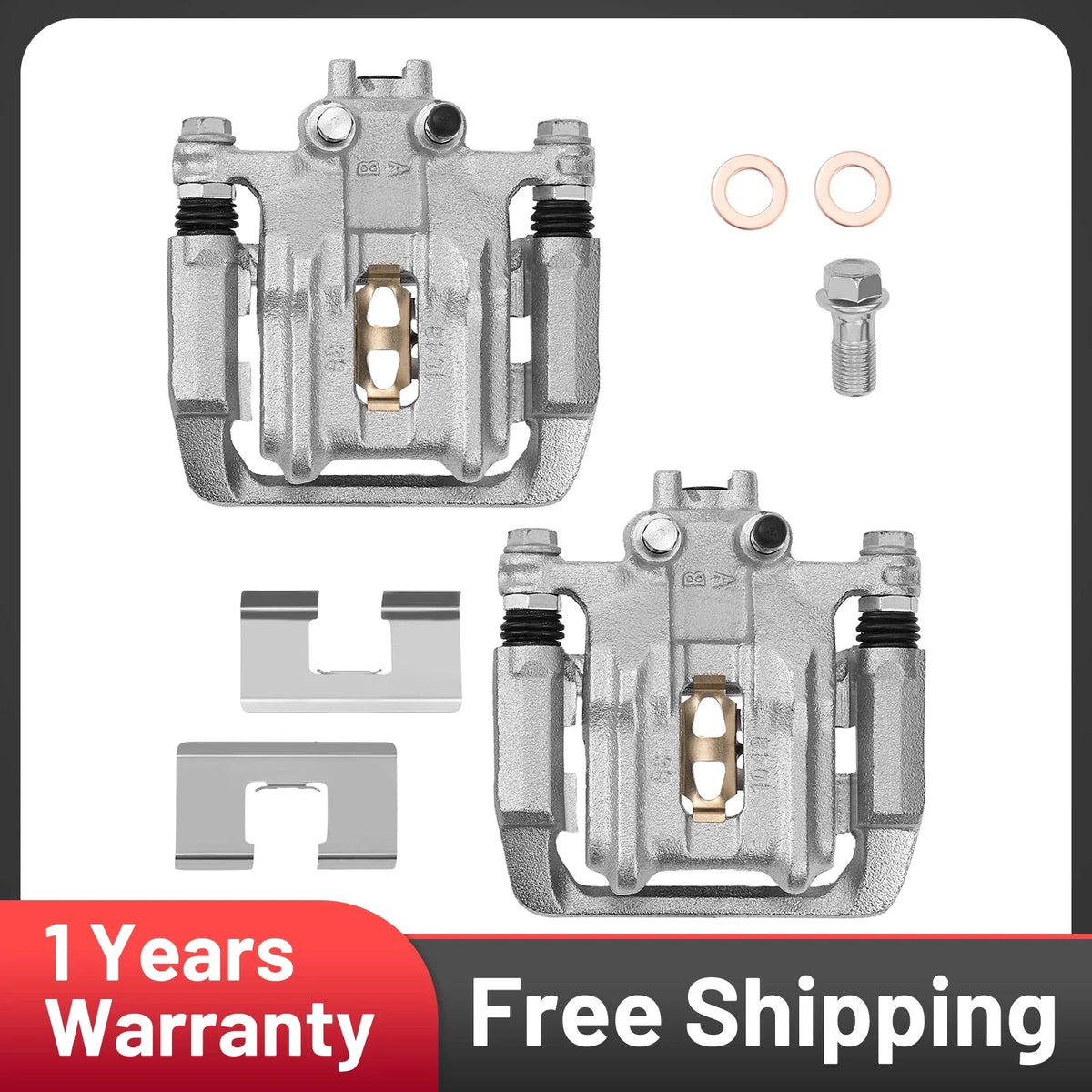 2x Rear Brake Caliper for Acura RDX (2007–2012) and Honda CR-V (2007–2012)