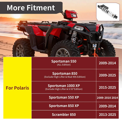 Front Shock Absorbers L&R for Polaris Sportsman XP 550 850 1000 (2009–2021) 7043854 7043464