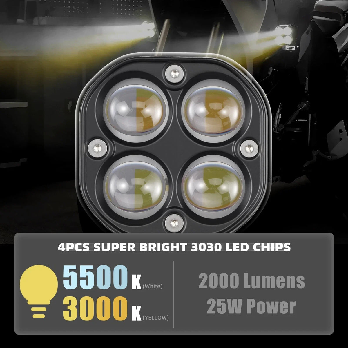 Spot Head Light Lamp Kit for Yamaha Tenere 700 (2019–2023)