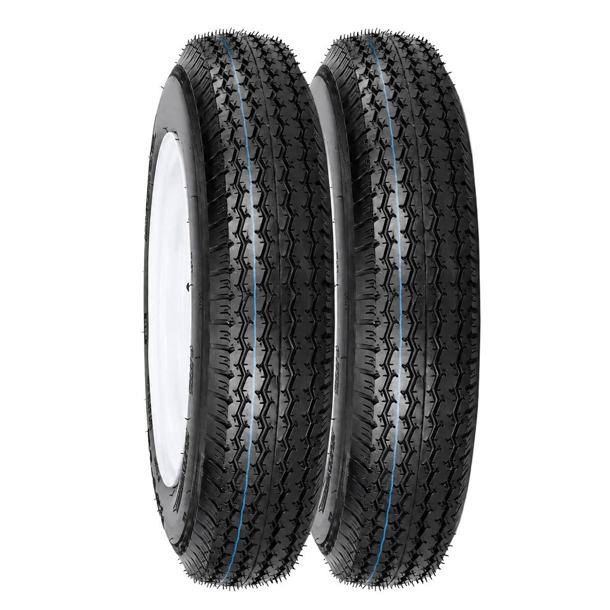 Set of 2 Trailer Tires and Rims 4.80-12 for