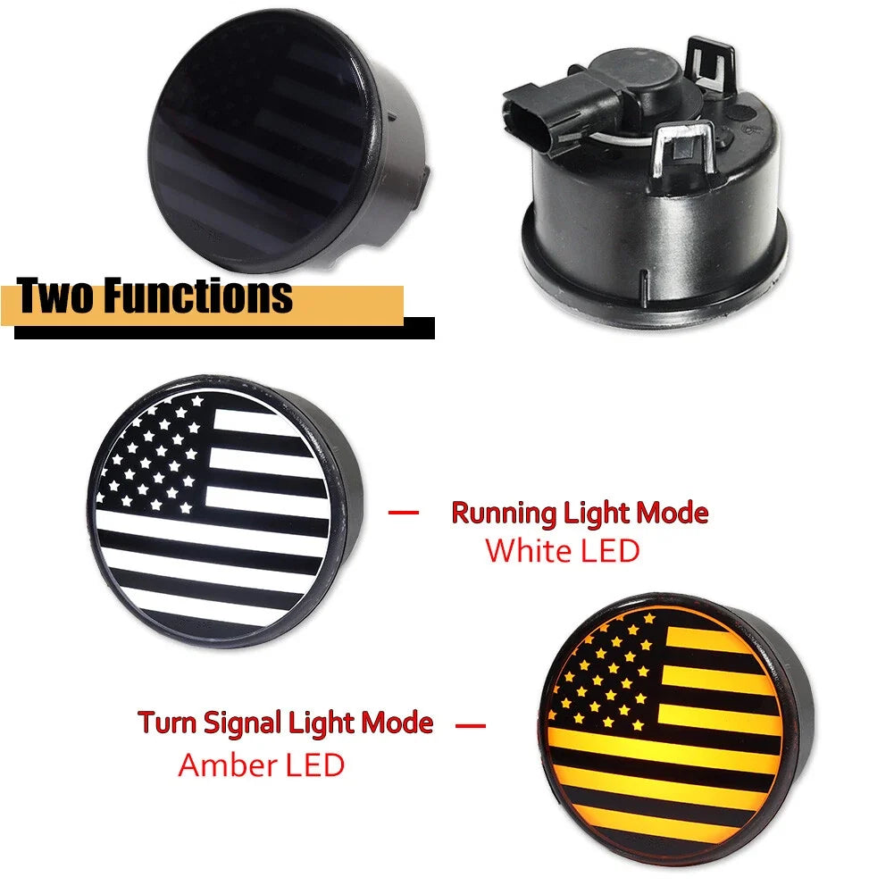Dual-Color LED DRL/Turn Signal Lights for Jeep Wrangler JK (2007–2018)