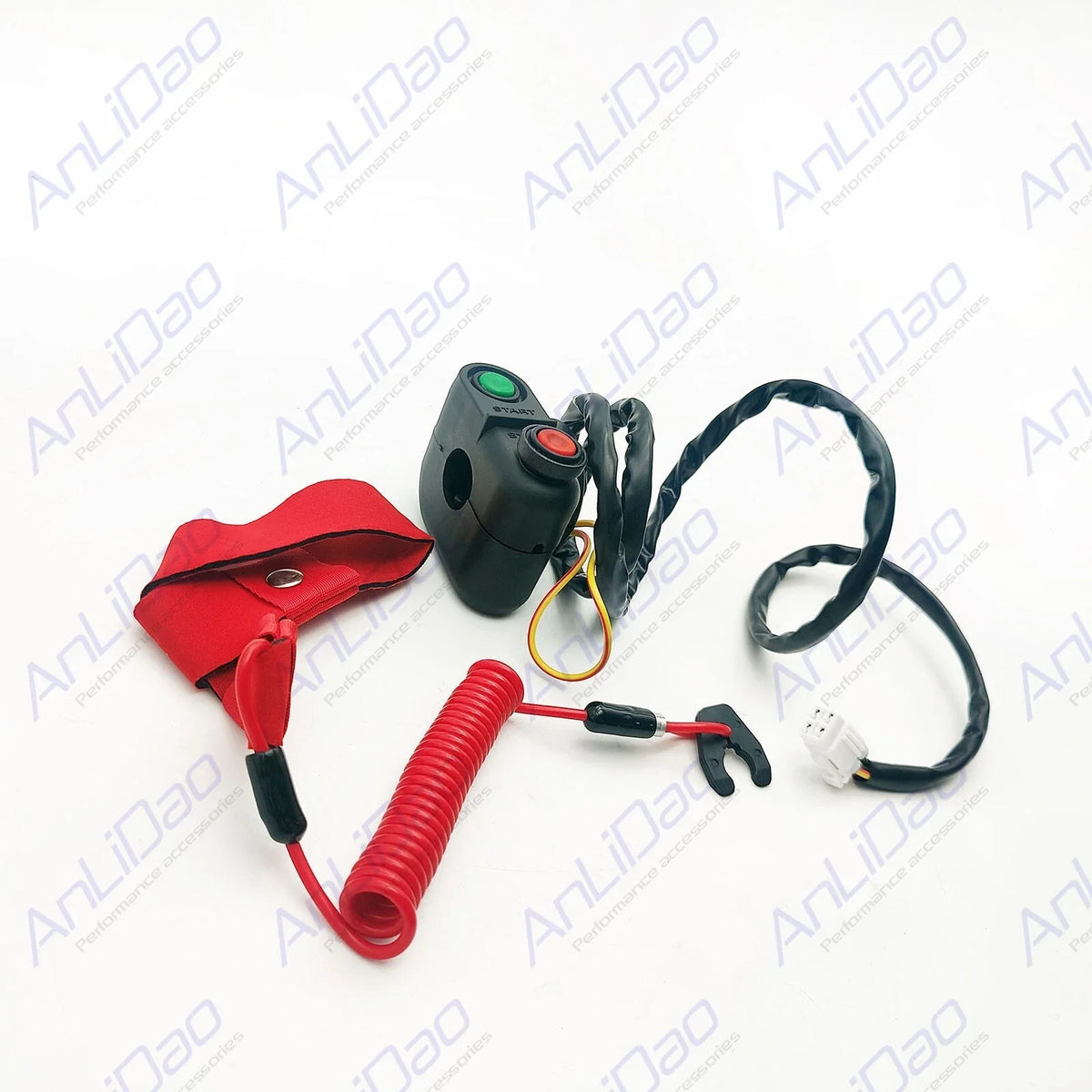 Start Stop Switch with Safety Tether Lanyard for Kawasaki Jet Ski (92072-3816)