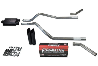 Dual Exhaust Kit for GMC Jimmy (1992–1994) Flowmaster Super 44 Black Tip