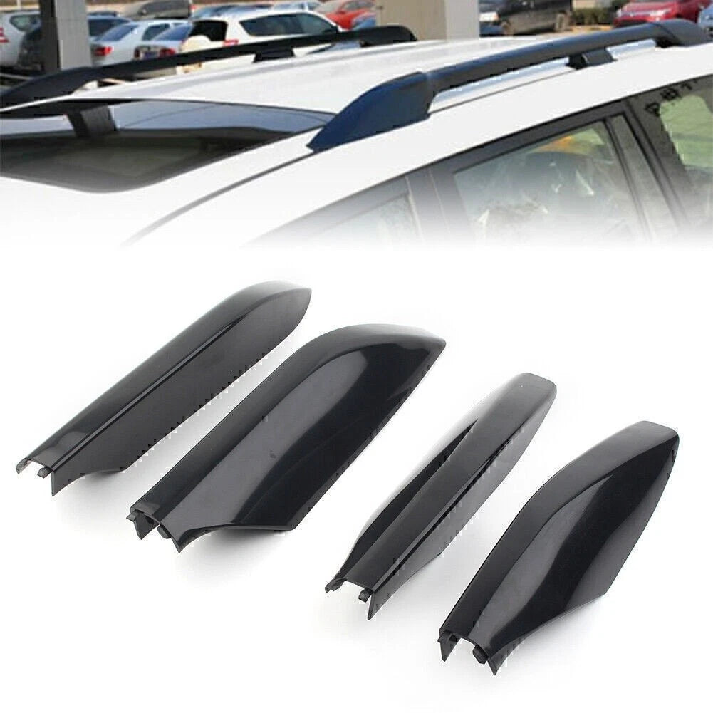 Set of 4 Roof Rack Cover Rail End Shell Caps for Toyota Land Cruiser Prado (2003–2009)