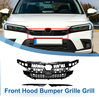 Front Hood Bumper Grille for Honda Civic (2016–2021) Type-R Style