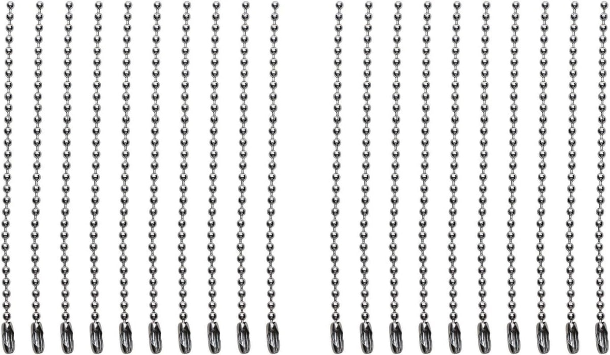 4 Inch Stainless Steel Ball Bead Chains Connector Clasp for
