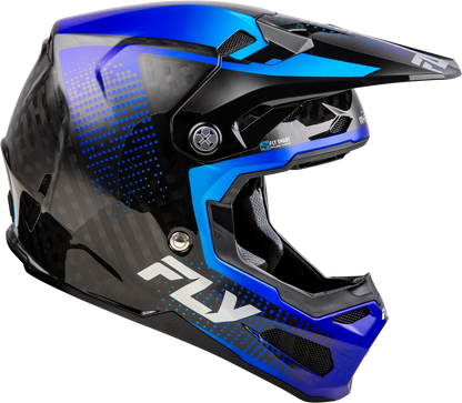 Fly Racing Formula S Carbon Helmet for Offroad (X-Large, Black/Blue)
