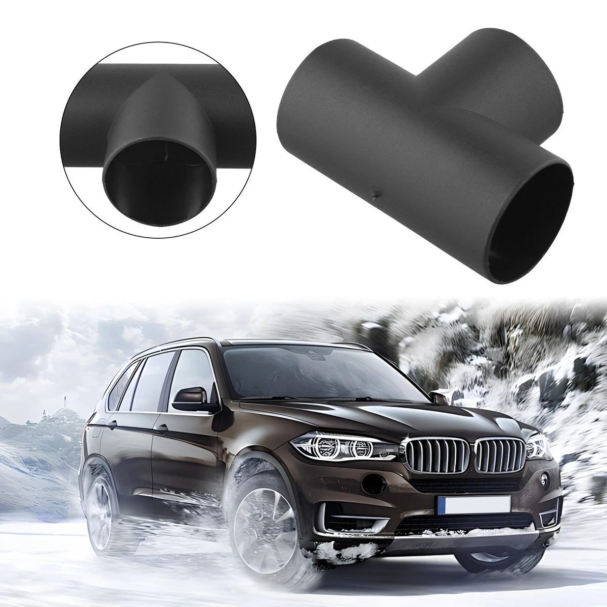 60mm T Piece Connector for Webasto Diesel Heater (Efficient Split of Warm Air)