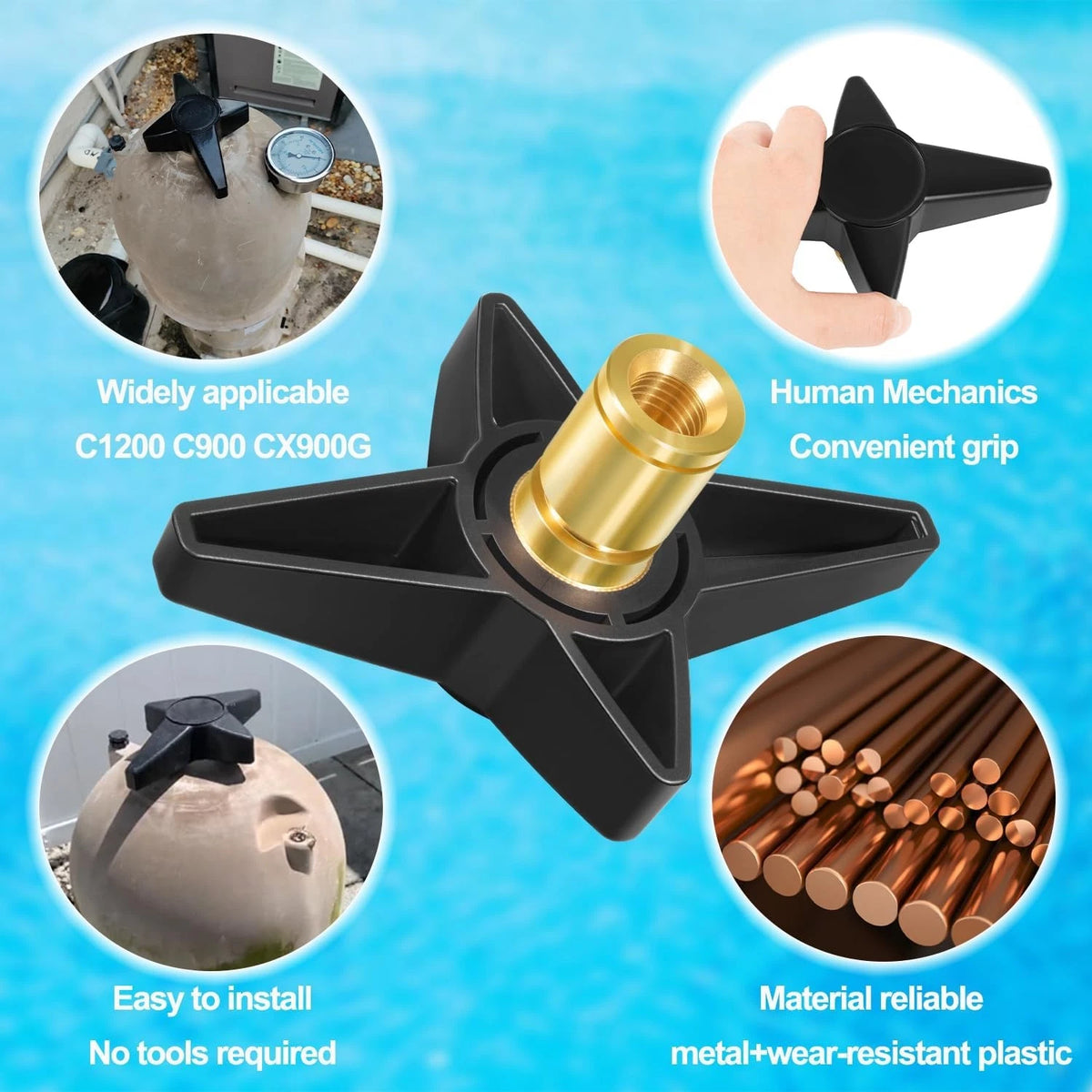 Locking Knob for Hayward Star Clear Plus C900 C1200 Pool Filter