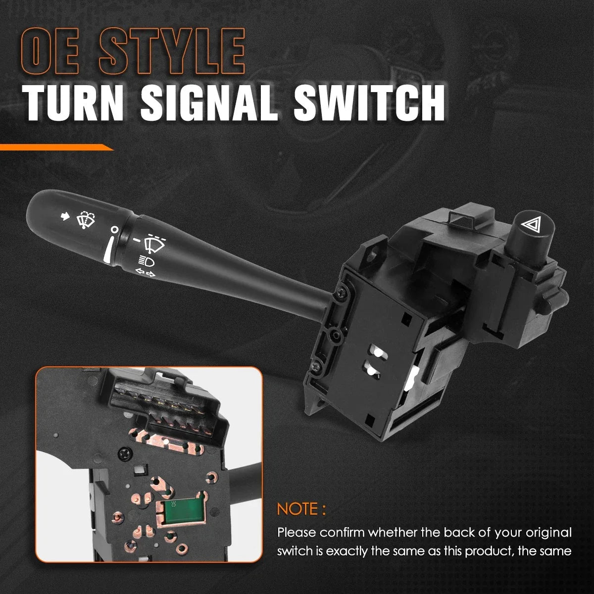Turn Signal Hazard Light Combination Switch for Dodge Grand Voyager (1996–1997)