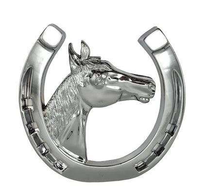 3D Chrome ABS Horseshoe Emblem Decal for Car Truck (QEB020)
