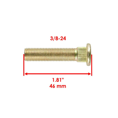 4X Wheel Stud 3/8-24 46mm for Polaris (BL115A1012)
