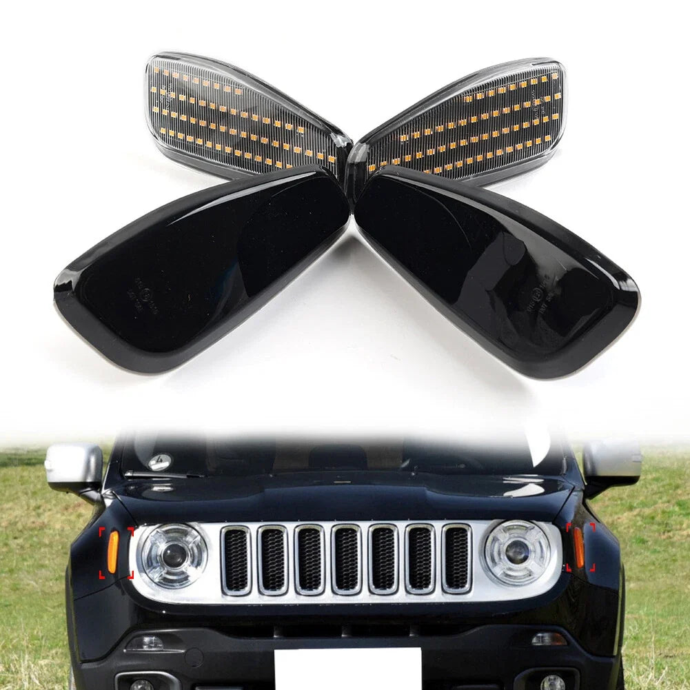 LED Dynamic Side Marker Light Turn Signal Lamp for Jeep Renegade (2015–2022)