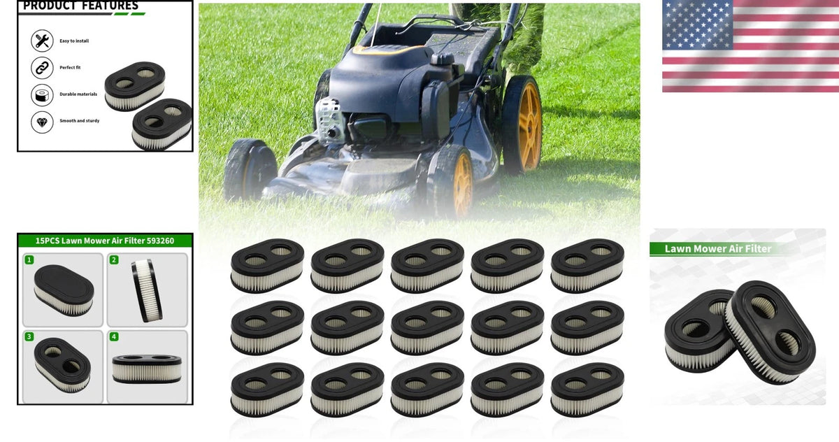 15PCS Air Filter for B/S Engines (Lawn Mower)
