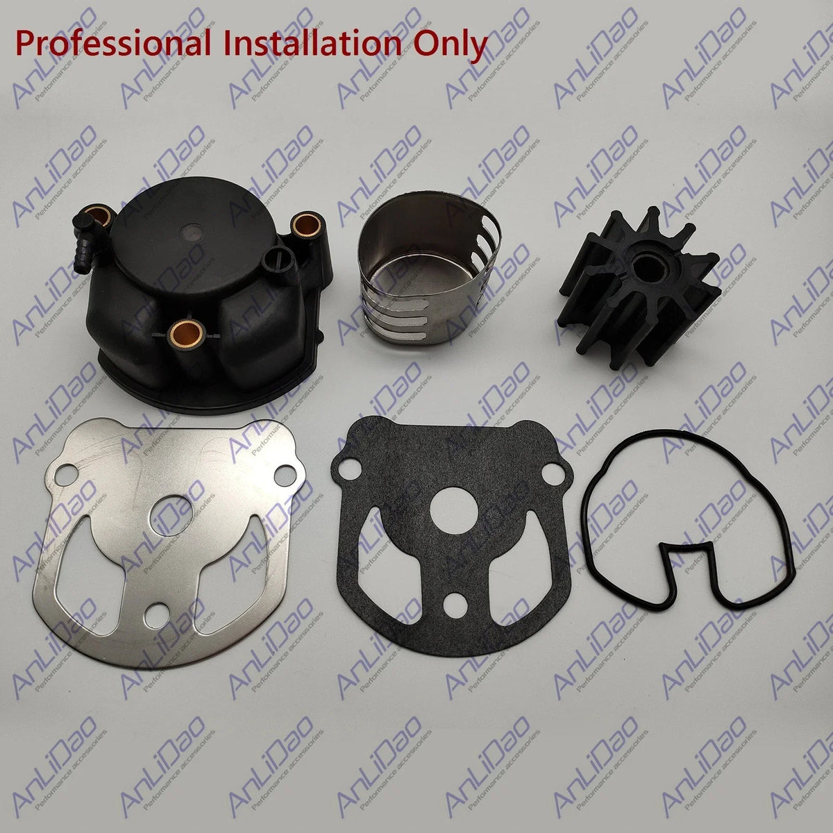 Water Pump Impeller Kit with Housing for OMC Cobra (984461, 983895, 984744)