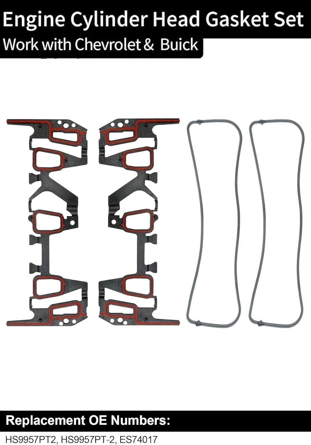Head Gasket Set w/ Cylinder Head Bolt for Chevrolet Pontiac Buick Oldsmobile 3.1L (1990–2005)