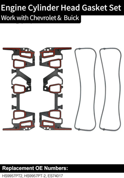 Head Gasket Set w/ Cylinder Head Bolt for Chevrolet Pontiac Buick Oldsmobile 3.1L (1990–2005)