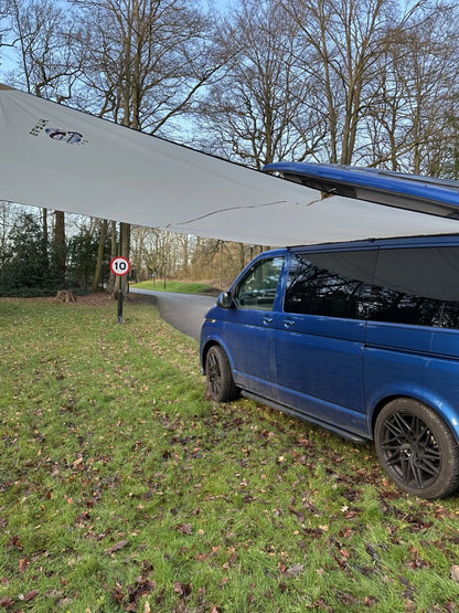 2X Awning Sun Canopy for Campervan Caravan (2010–2023) 2.4 x 3m Stone