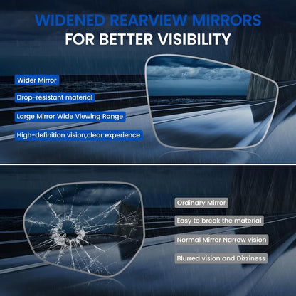 Right Side Heated Mirror Glass for VW Passat Jetta (2011–2018)