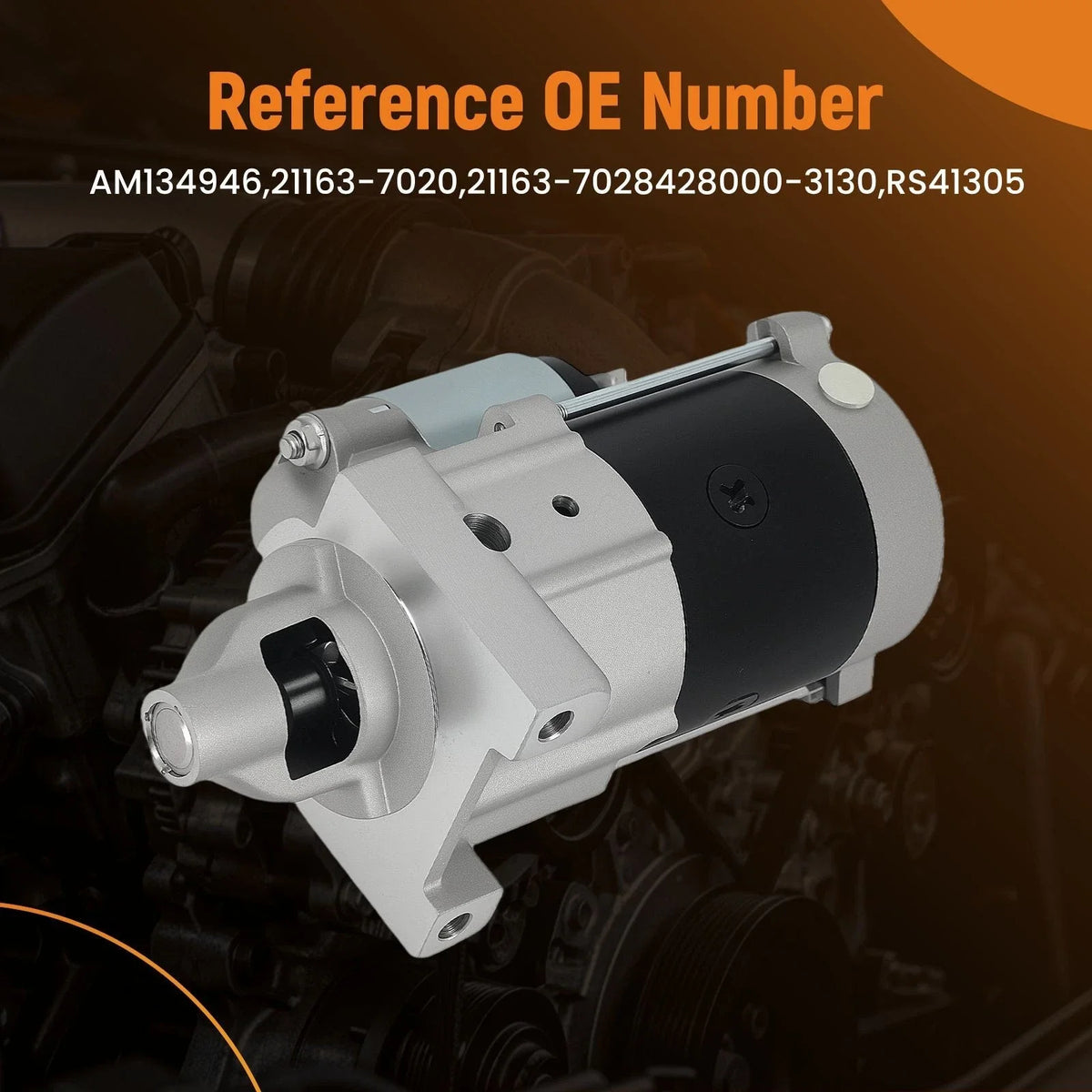Starter Motor for Kawasaki KAF400 Mule 600 610 (12V, 9 Teeth, 21163-7028, AM134946)