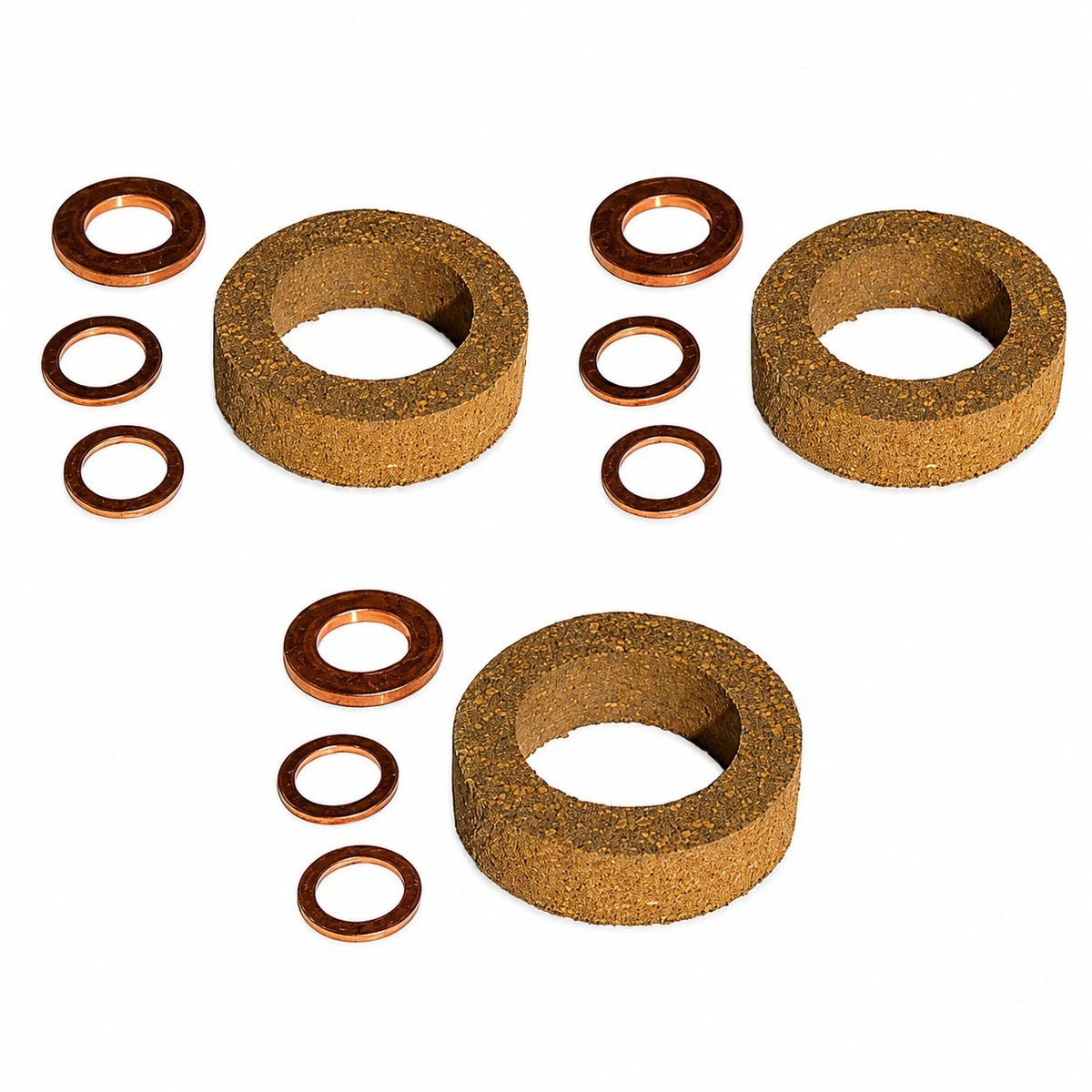 Set of 3 Injector Seal Kits for Ford Diesel Tractors