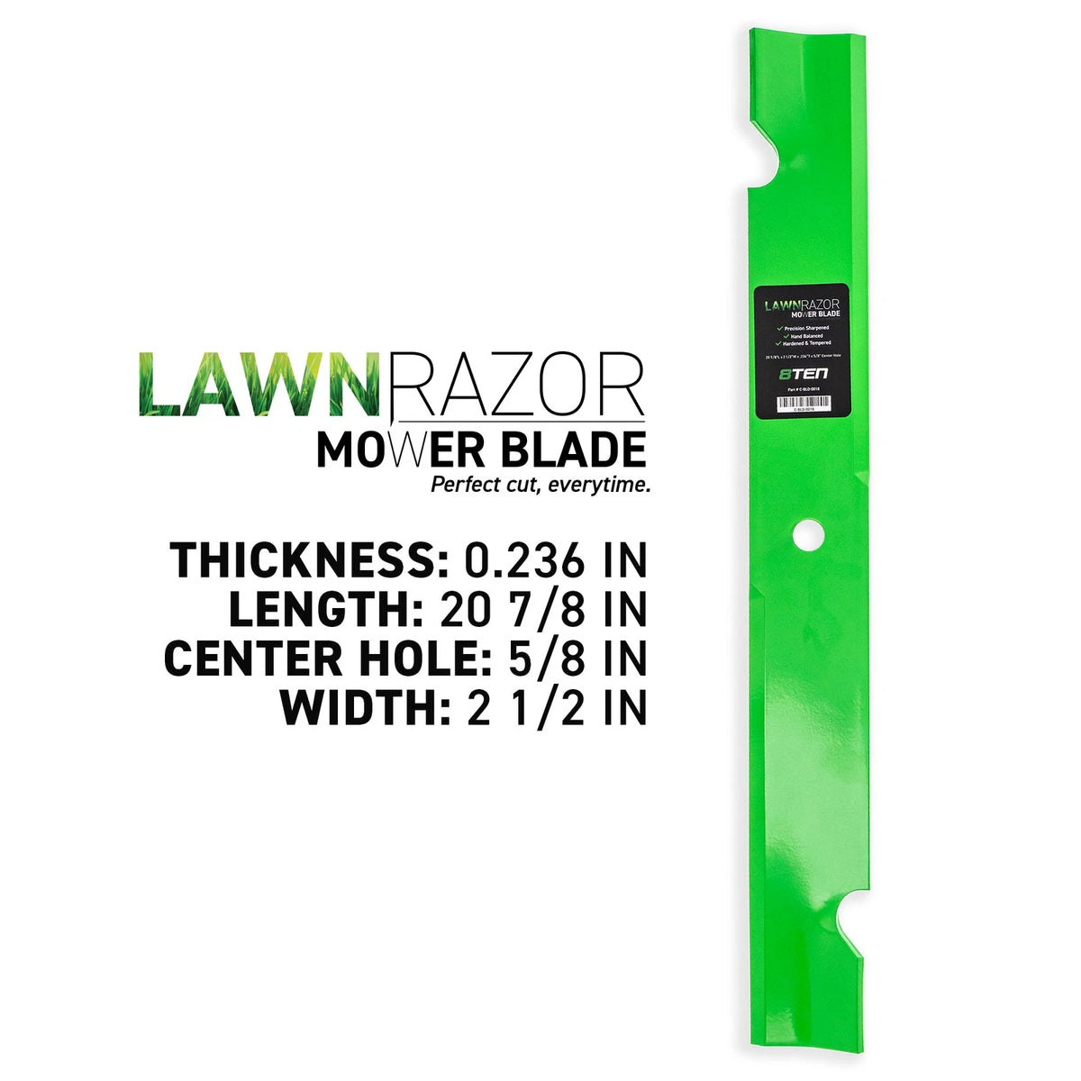 6-Pack LawnRAZOR Blade for Schiller Pro Z SD Cat GEN 33HP (112243-03, 2722543-03, 7017081)