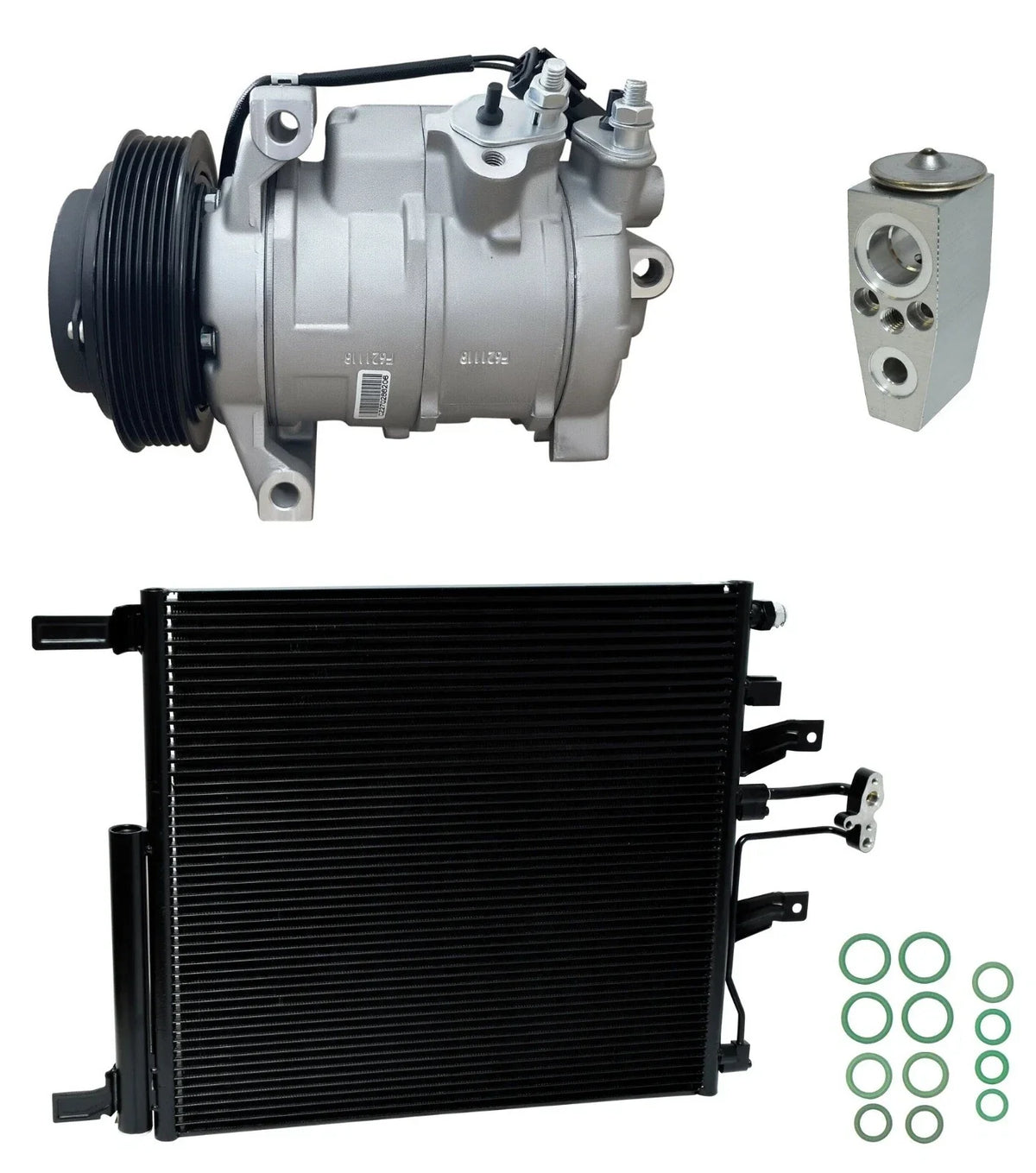 AC Compressor Kit with Condenser for Ram 1500 Diesel 3.0L (2016–2016)