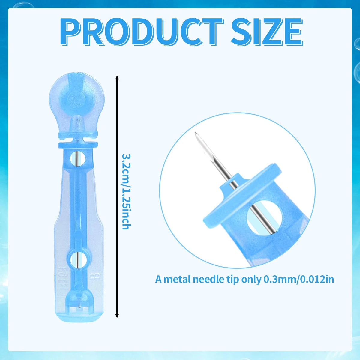 80 pcs Pimple Needle Kit for Skin Care (0.3mm)