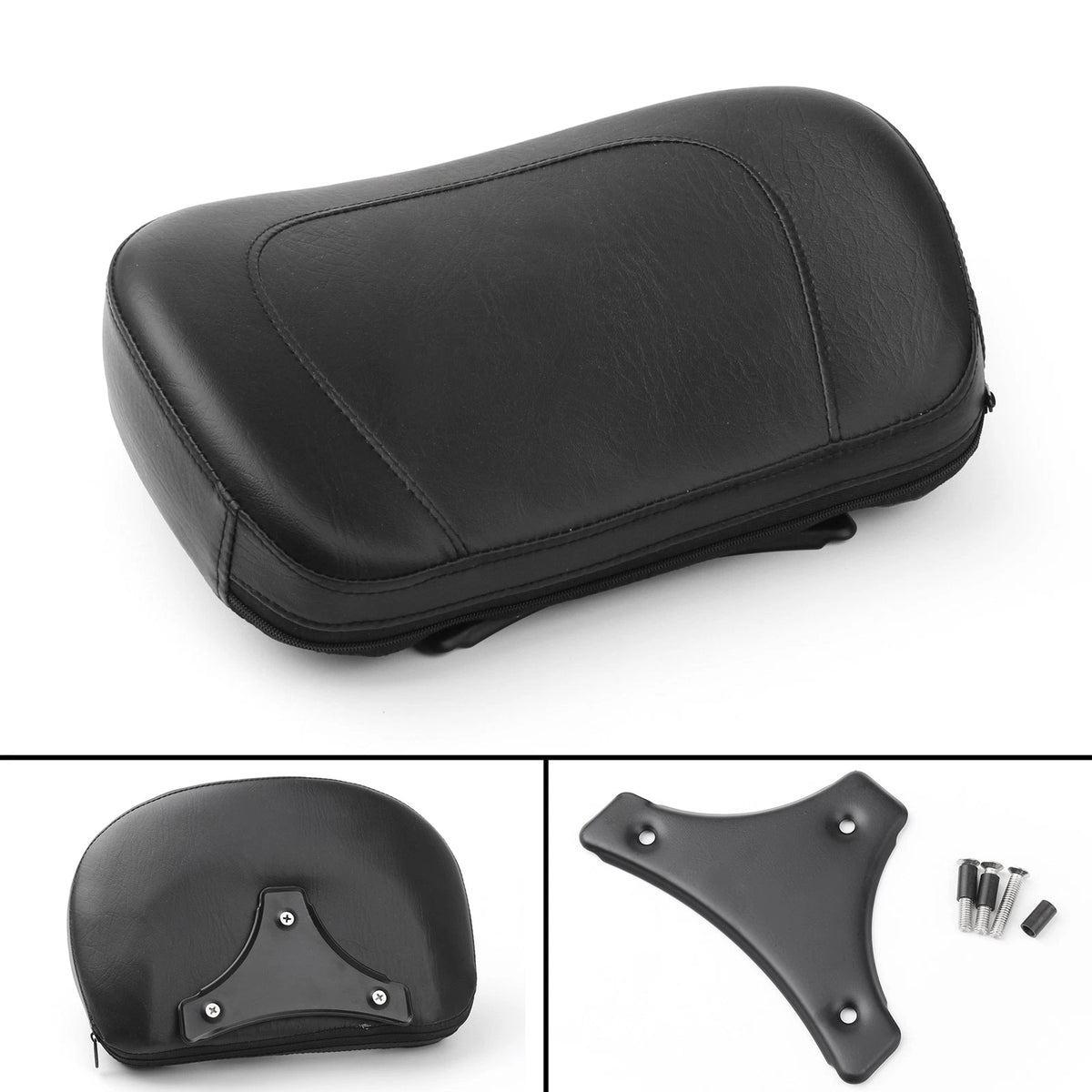 Sissy Bar Backrest Pad for Electra Glide Road King Road Glide (2009–2014) SS-064-Black