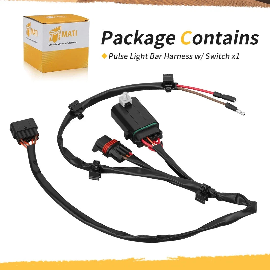 Pulse Light Bar Harness w/ Relay 2883949 for Polaris RZR Turbo Pro XP (2020–2023)