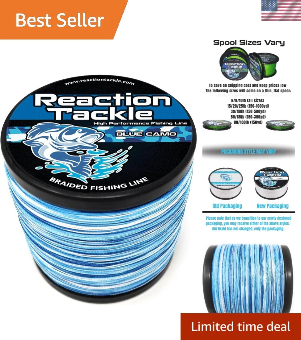 High Visibility Braided Line for Fishing (900FT, 20Lb Breaking Strength)