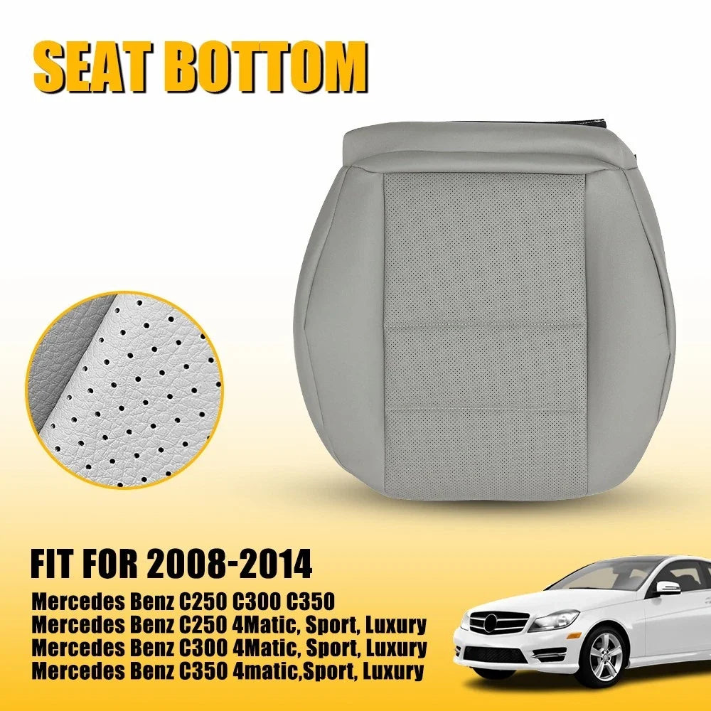 Driver Bottom Seat Cover for Mercedes Benz C250 C300 C350 (2008–2014)