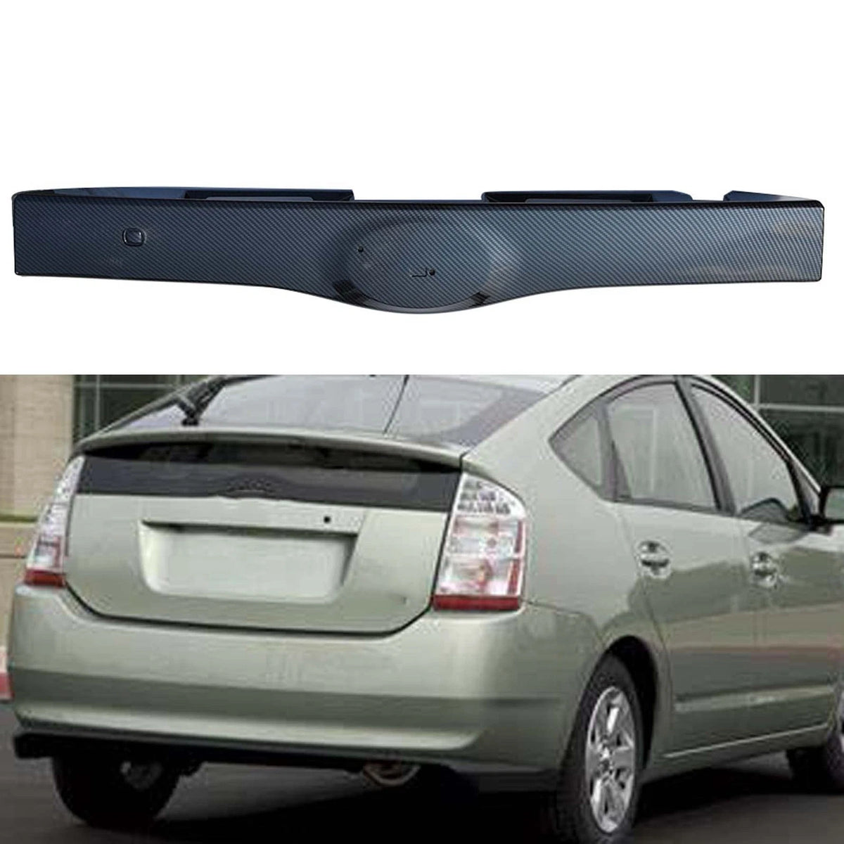 Carbon Fiber Rear Tailgate Handle Trim for Prius (2004–2009)