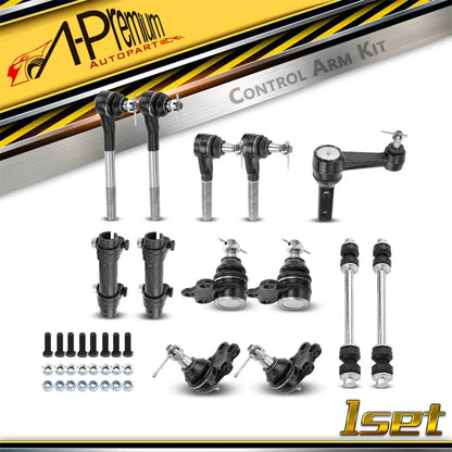 Set of 13 Front Idler Arm Sway Bar Link Tie Rod for Dodge Ram 1500 (2000–2001)