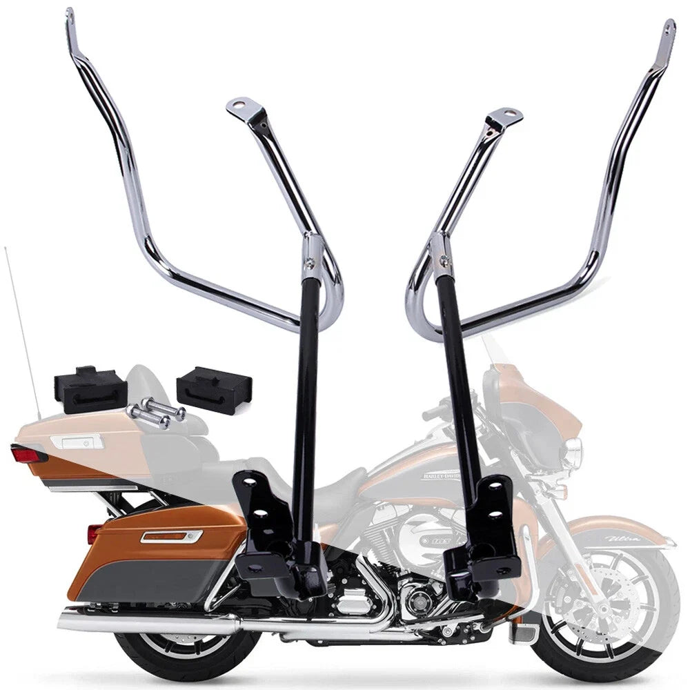 Saddlebag Bracket Guard Crash Bars for Harley Touring Street Glide FLHX (2014–2023)
