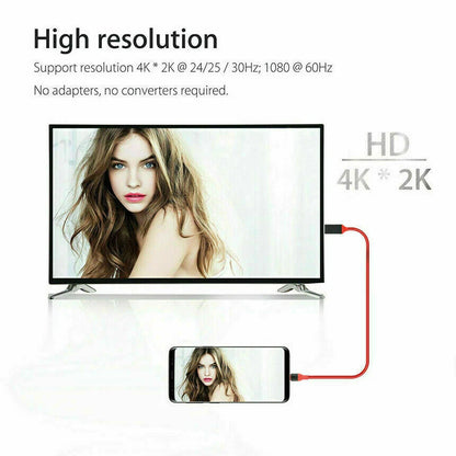 MHL USB Type C to HDMI Adapter for Android LG Samsung MacBook (1080P)