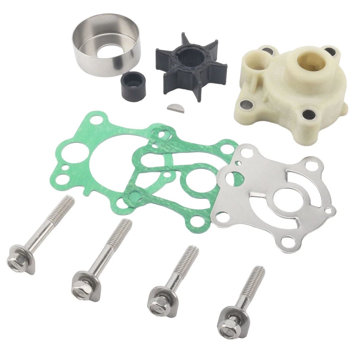 Water Pump Impeller Kit for Yamaha 2-Stroke 55HP C55 CV55 (1990–1999) 663-W0078-A0