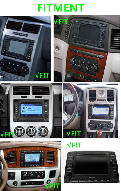 8" Android Car Stereo GPS Navigation for Jeep Chrysler Dodge (2014-2023)