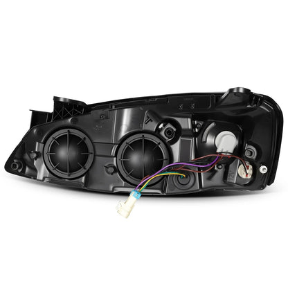 Pair of Headlights Assembly for Pontiac G6 (2005–2010) Black Housing