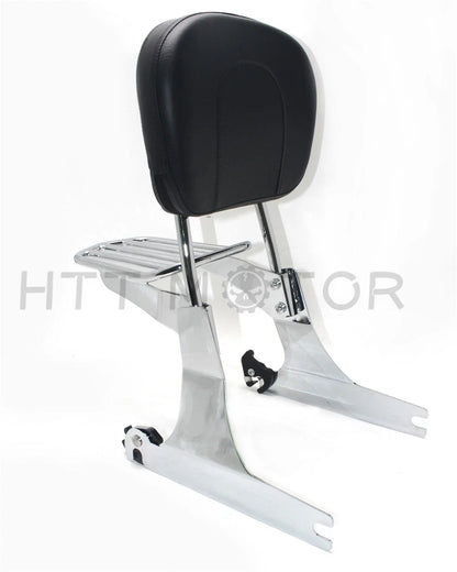 Detachable Sissybar Backrest Luggage Rack for Harley FXDL Dyna Low Rider (2005–2019)